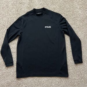 Vintage Ping golf mock neck long sleeve men's L